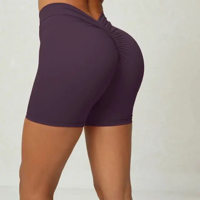 V Back Yoga Shorts For Women