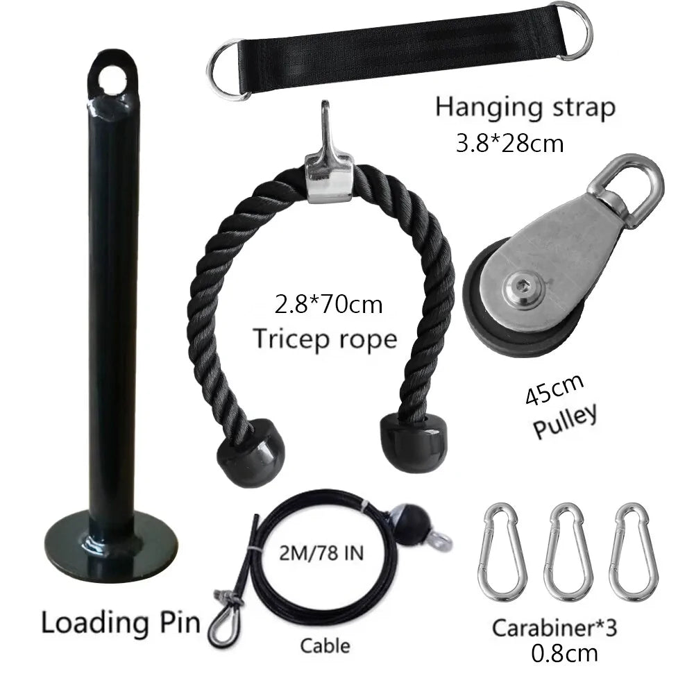 DIY Fitness Pulley Cable System