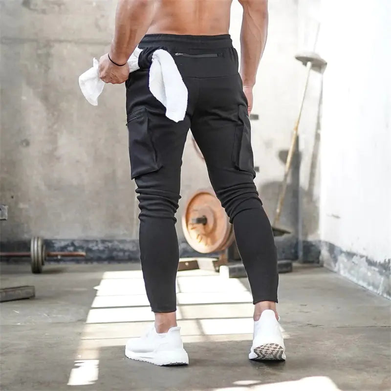 Sports Pants Multi-pocket Zipper Men