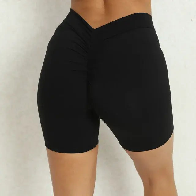 V Back Yoga Shorts For Women