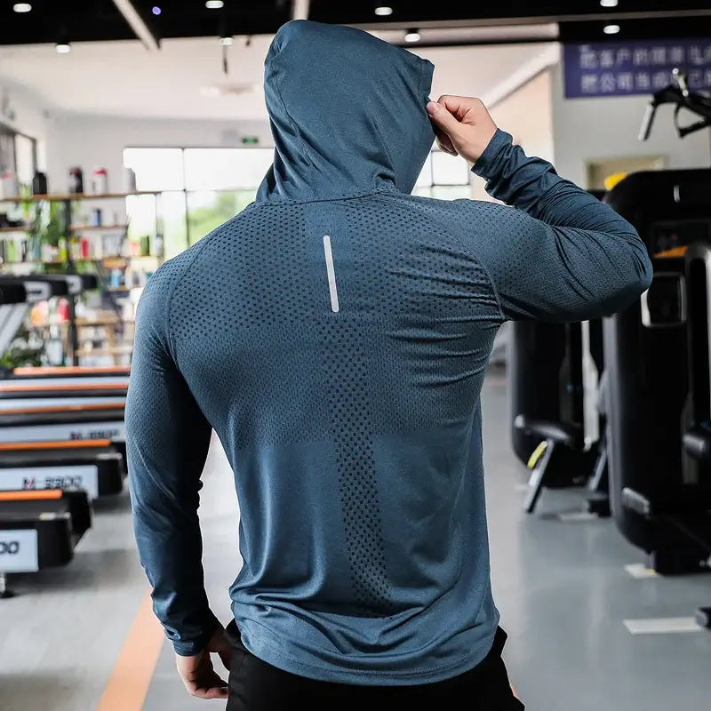 Mens Fitness Tracksuit Running Sport Hoodie