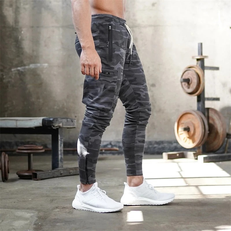 Sports Pants Multi-pocket Zipper Men