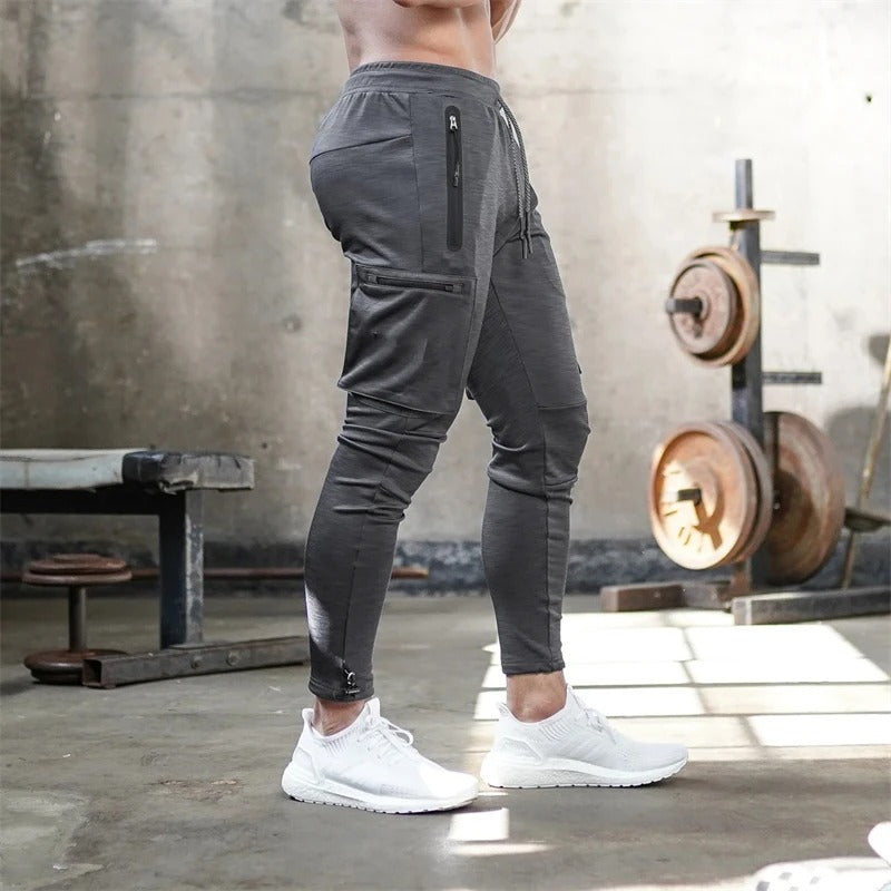 Sports Pants Multi-pocket Zipper Men